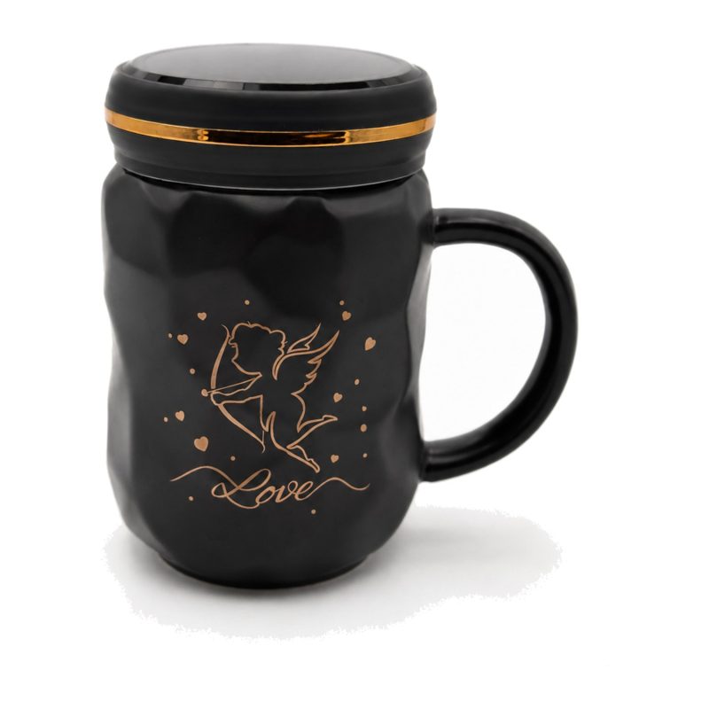 Cana Love neagra cu capac
