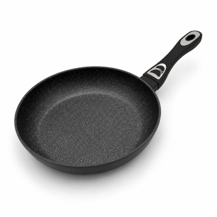 Tigaie din aluminiu antiaderentă cu aspect de granit, 28 cm – Compatibilă cu plita pe inducție