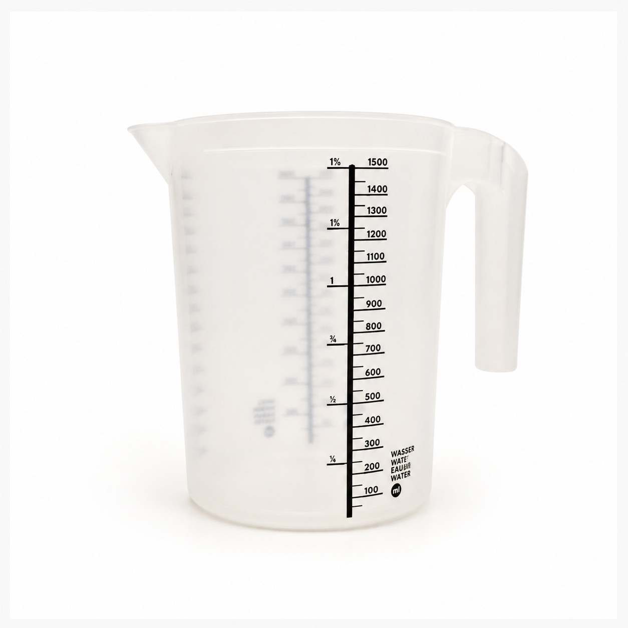 cana-gradatie Cană gradată din plastic pentru bucătărie - Capacitate 1.5 Litri - imagine 1