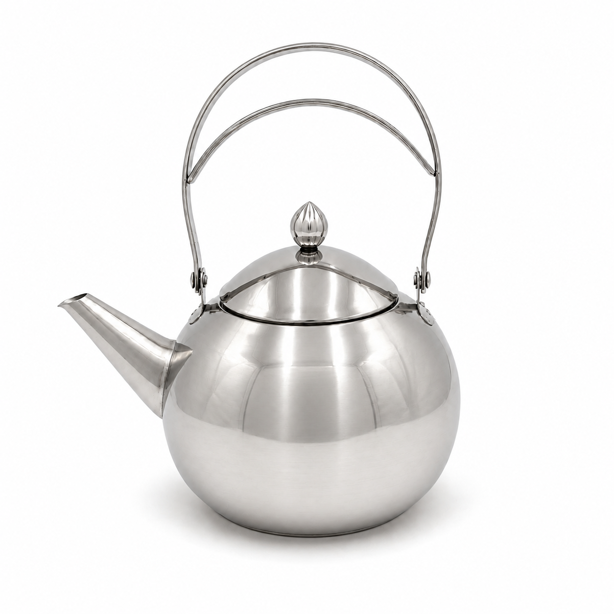 ceainic-inox-maner-mobil Ceainic din inox cu mâner mobil și infuzor detașabil, 1.5L - imagine 1