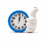 Ceas de masă Quartz cu alarmă, formă mână Like