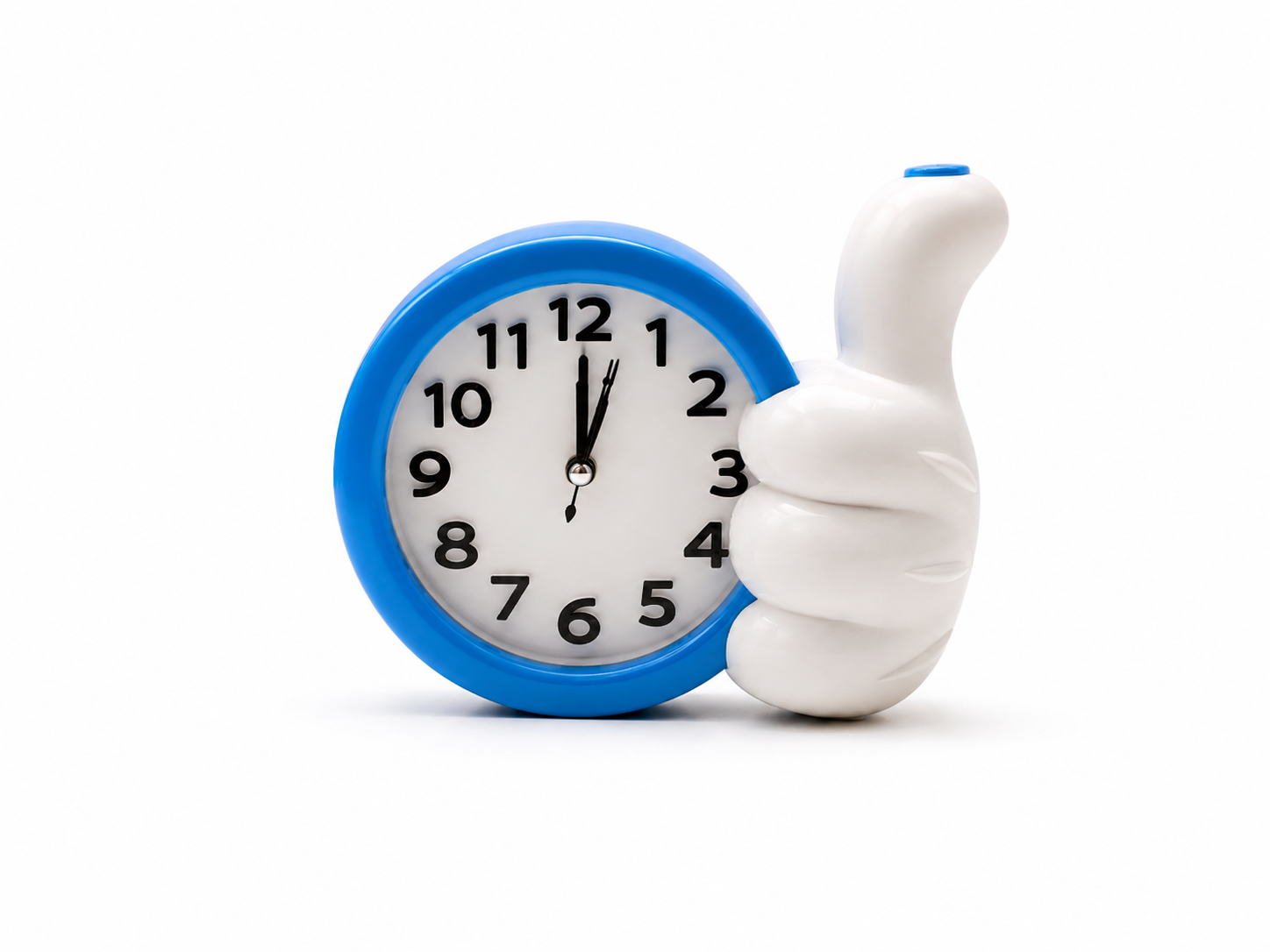 ceas-deosebit Ceas de masă Quartz cu alarmă, formă mână Like - imagine 1