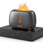 Umidificator tip flacără cu efect LED, USB, 250 ml