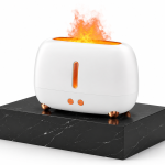 Umidificator tip flacără cu efect LED, USB, 250 ml