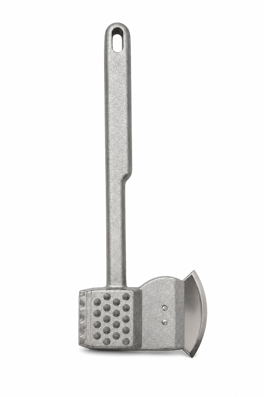 batator-snitele Ciocan pentru carne cu cap dreptunghiular și lamă tip secure, mâner metalic plat - imagine 1