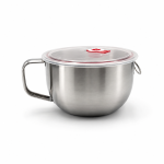 Bol din inox pentru supă și noodles, 1300 ml, cu capac