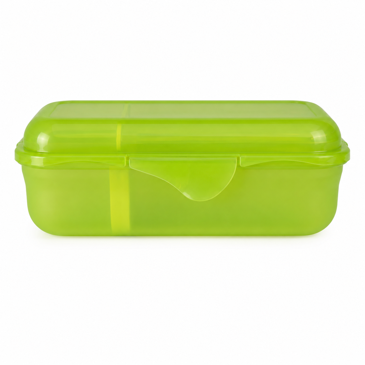 caserola-cu-compartiment Caserolă compartimentată Rotho, 0,9 L, cu separator detașabil, verde - imagine 1