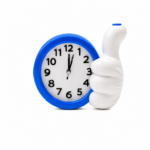Ceas de masă Quartz cu alarmă, formă mână Like