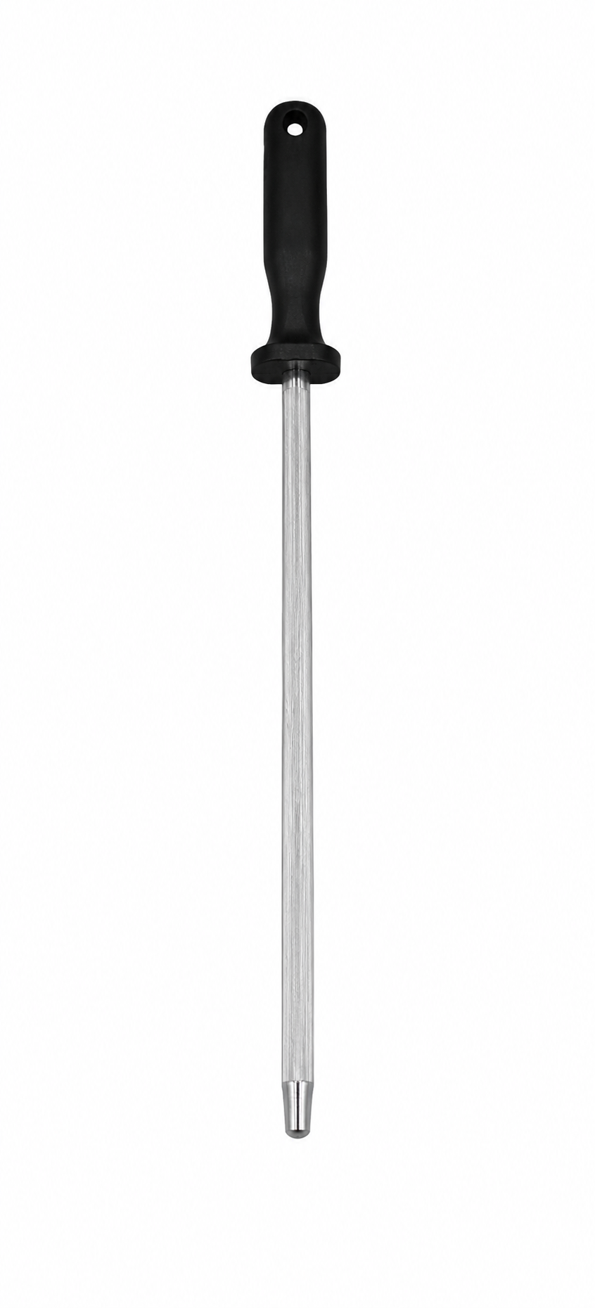 chiara-cutite-bucatarie Masat pentru ascuțirea cuțitelor, tijă metalică, mâner ergonomic negru, 30cm - imagine 1