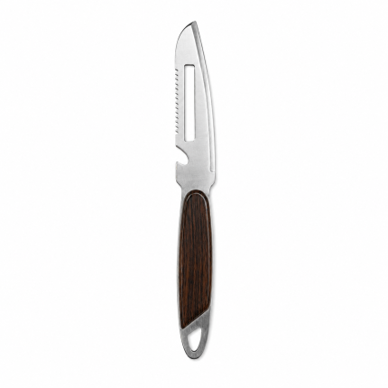 Cuțit multifuncțional pentru legume, cu zimți și decapsulator, inox