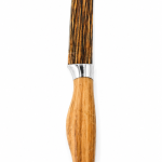 Cuțit de bucătărie cu lamă îngustă și mâner model lemn, 13cm