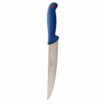 Cuțit profesional pentru dezosat, lamă lata din inox 19 cm, mâner ergonomic antialunecare, albastru