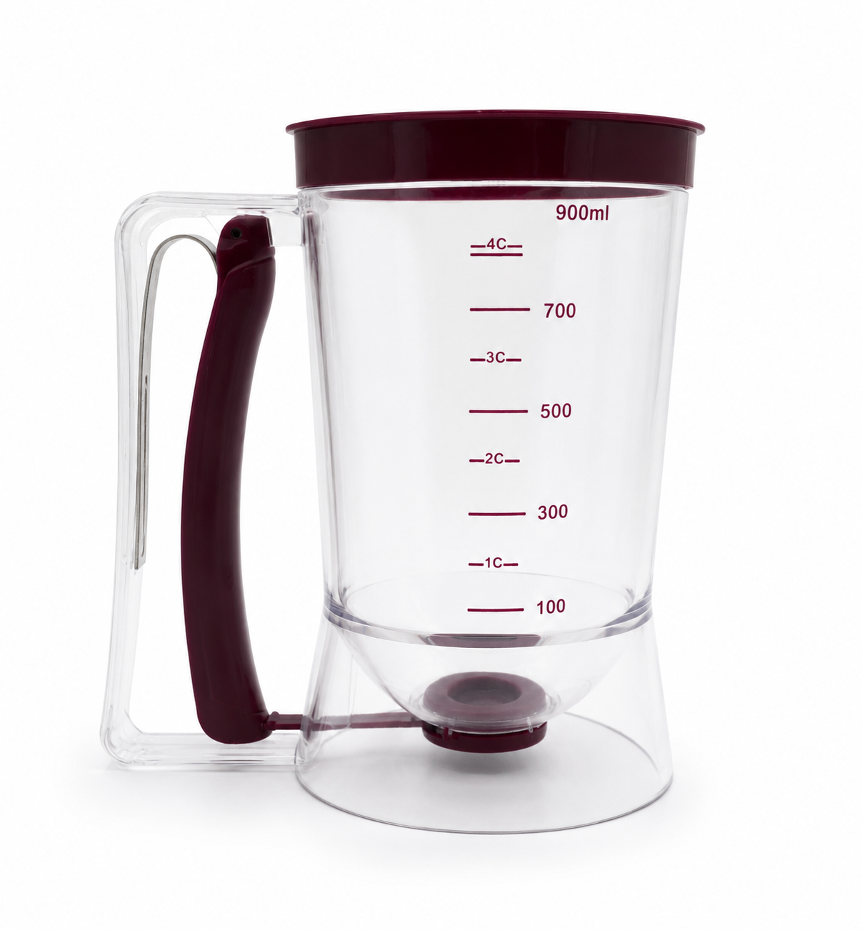 dozator-pentru-briose Dozator pentru aluat și compoziții lichide, 900 ml, cu gradații și mecanism de dozare - imagine 1