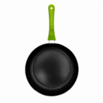 Tigaie antiaderentă Concord 28 cm, verde, mâner ergonomic, interior negru