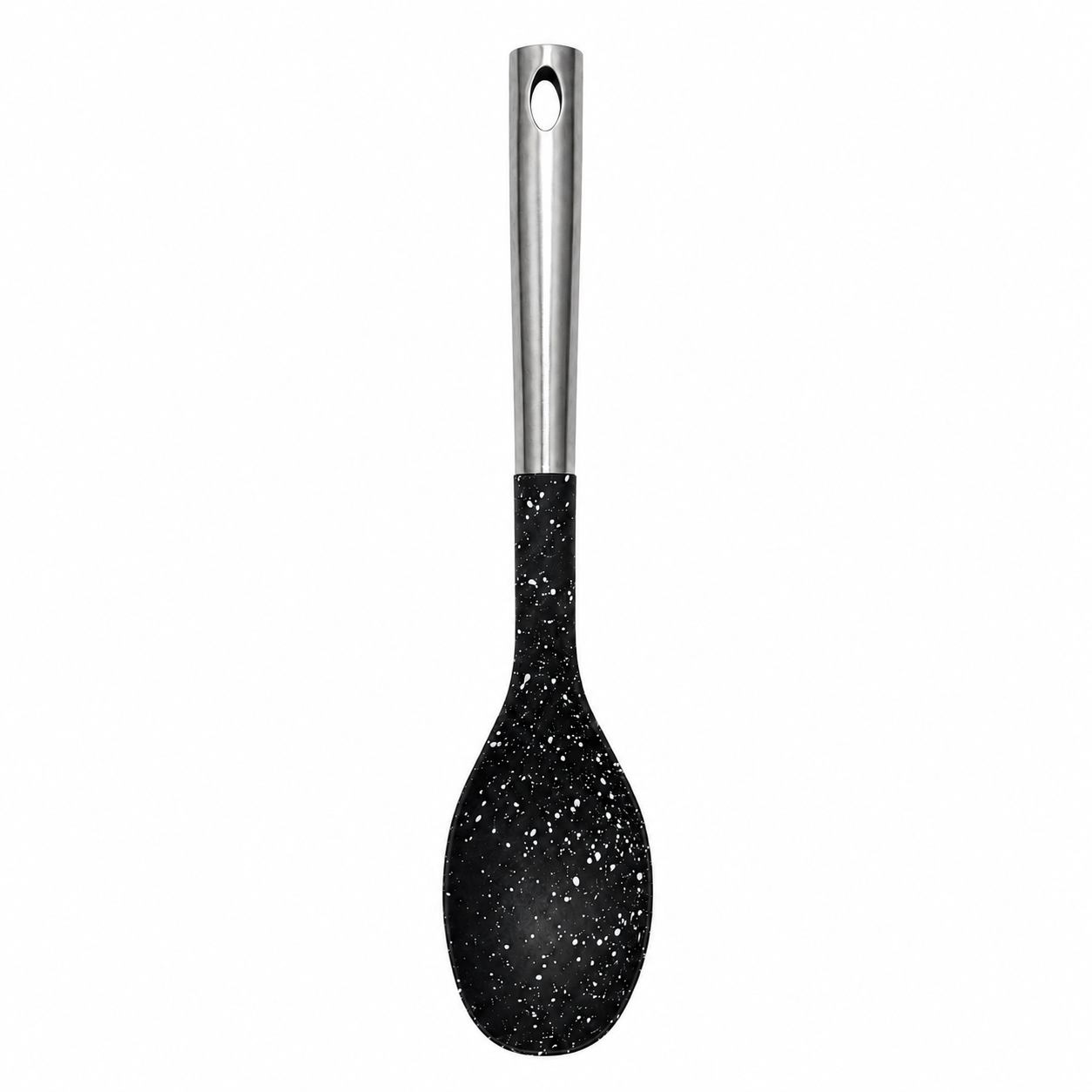 lingura-pentru-gatit-adpect-granit Lingură de gătit cu aspect de granit și mâner din inox - imagine 1