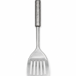 Paletă perforată din inox, cu inel de agățare