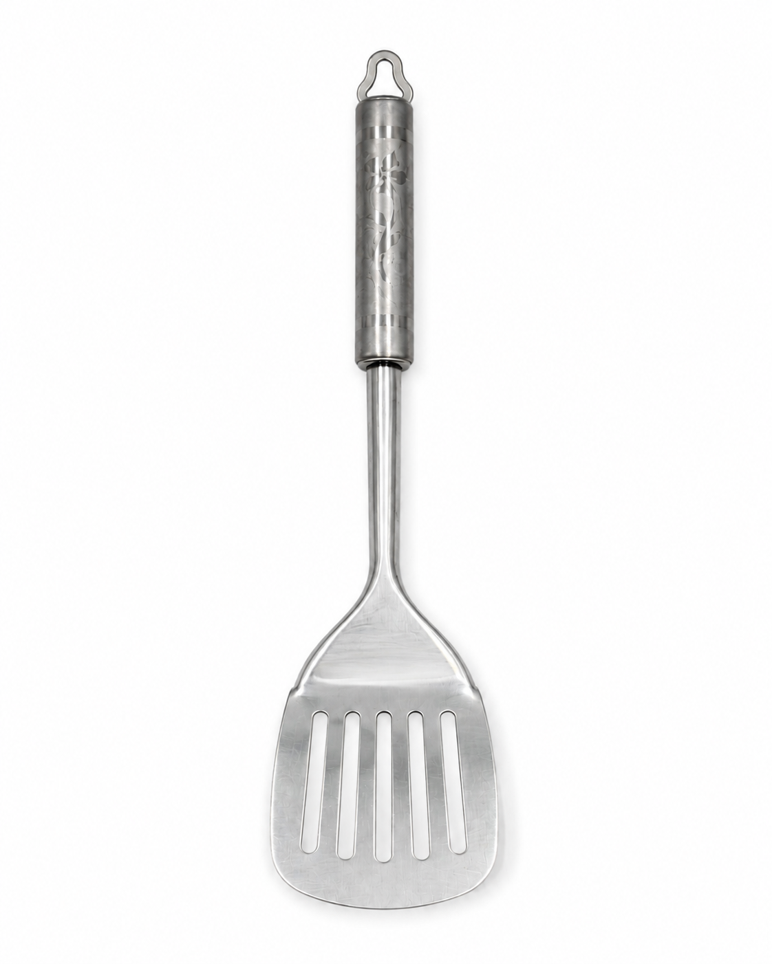 paleta-din-inox-model Paletă perforată din inox, cu inel de agățare - imagine 1