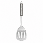 Paletă perforată din inox, cu inel de agățare