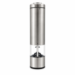 Râșniță automată pentru condimente, inox, cu rezervor transparent