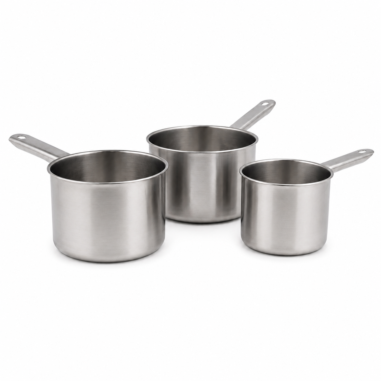 set-3-craticioare-inox Set crăticioare din inox cu mâner lung, argintiu - imagine 1