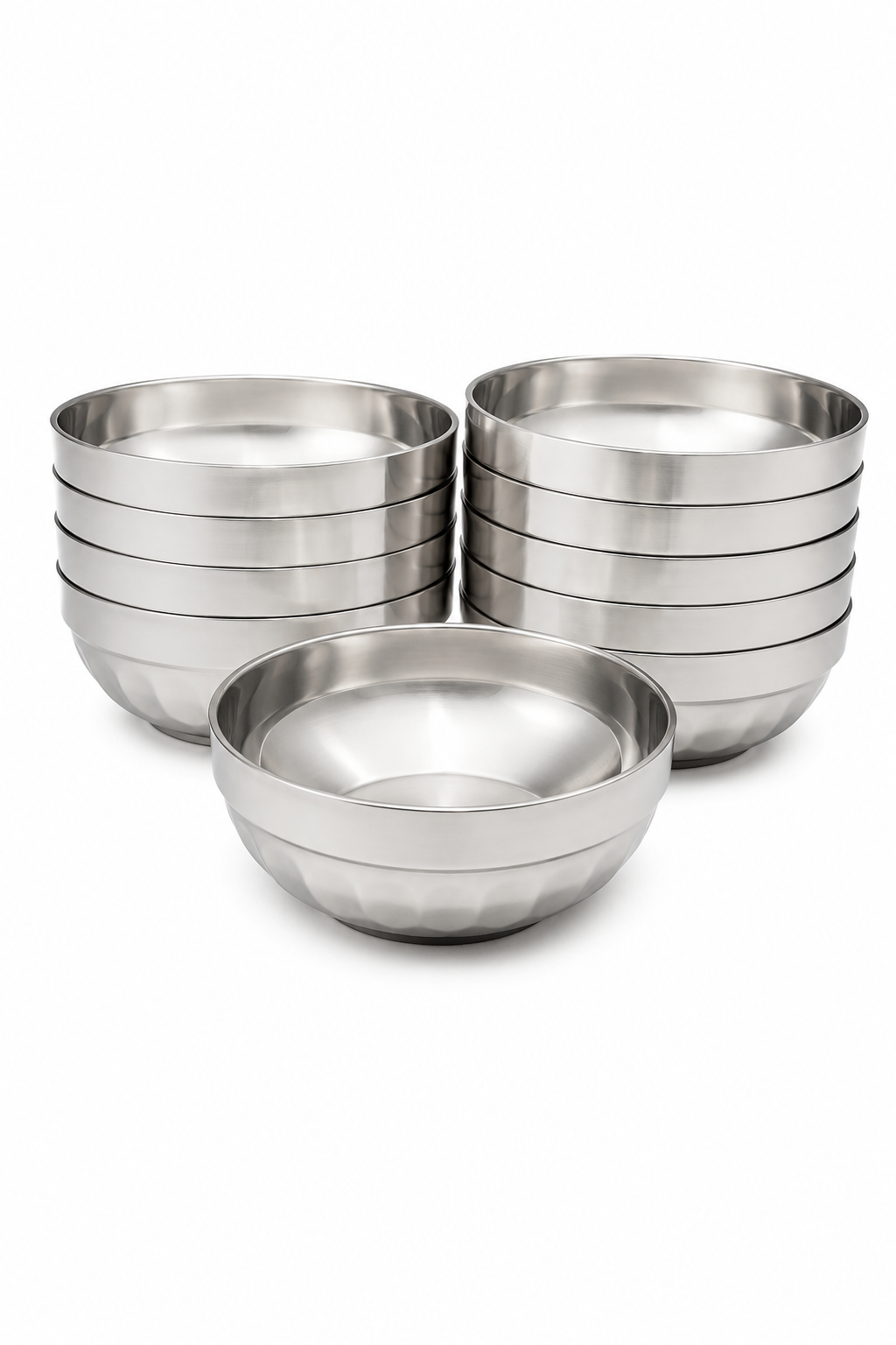 set-boluri-inox Set 10 boluri din inox cu perete dublu și izolație termică, 18 cm - imagine 1