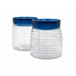 Set borcane din sticlă pentru depozitare alimente, 2 piese