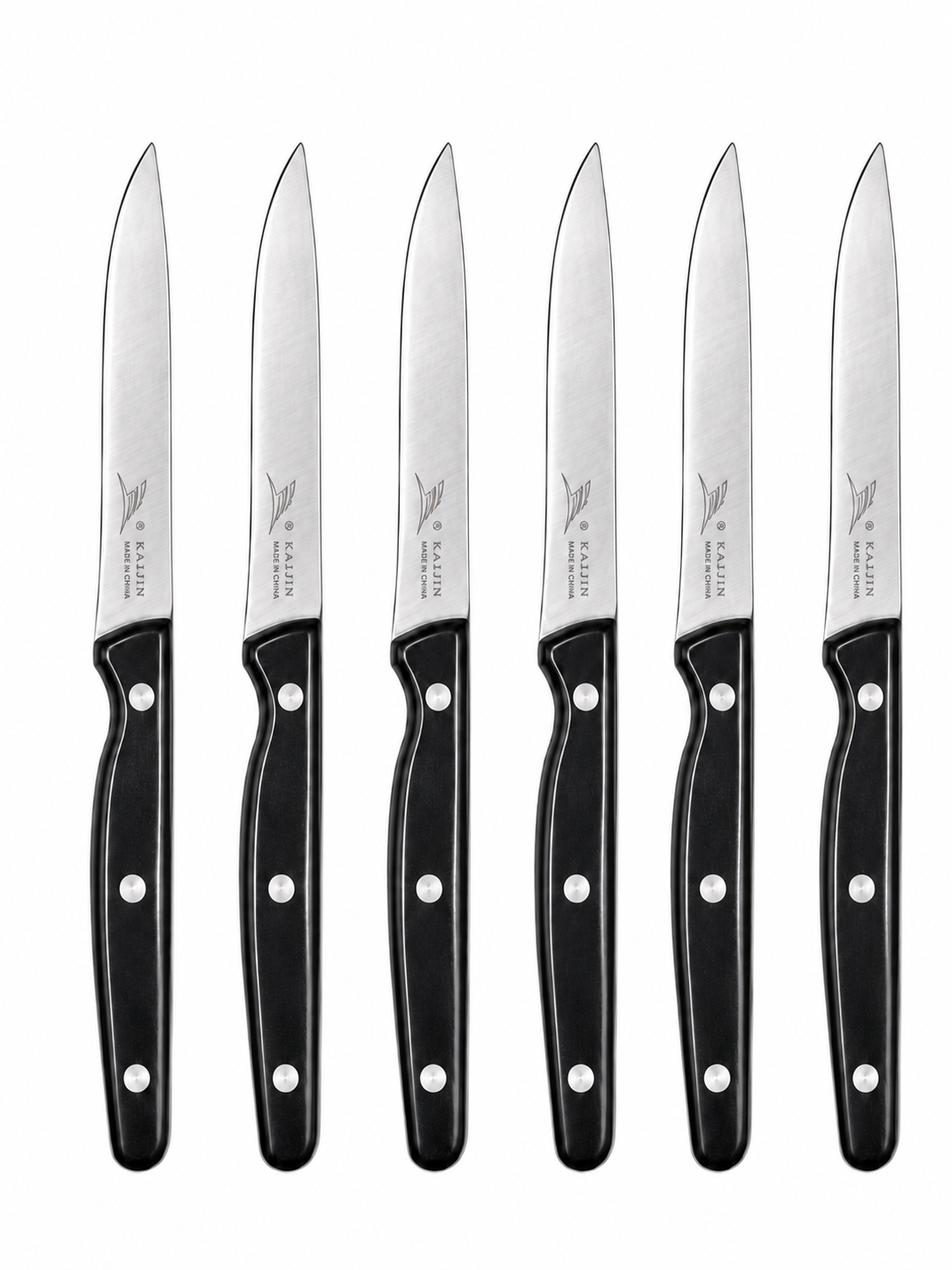 set-cutite-kaijin Set 6 cuțite universale de bucătărie, negru, 12cm - imagine 1