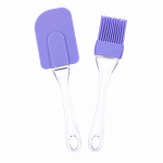 Set spatulă și pensulă din silicon pentru bucătărie și patiserie, mov