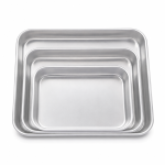 Tăvi dreptunghiulare din aluminiu, set 3 bucăți, pentru copt și servire