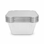 Set 5 tăvi din aluminiu de unică folosință, dreptunghiulare