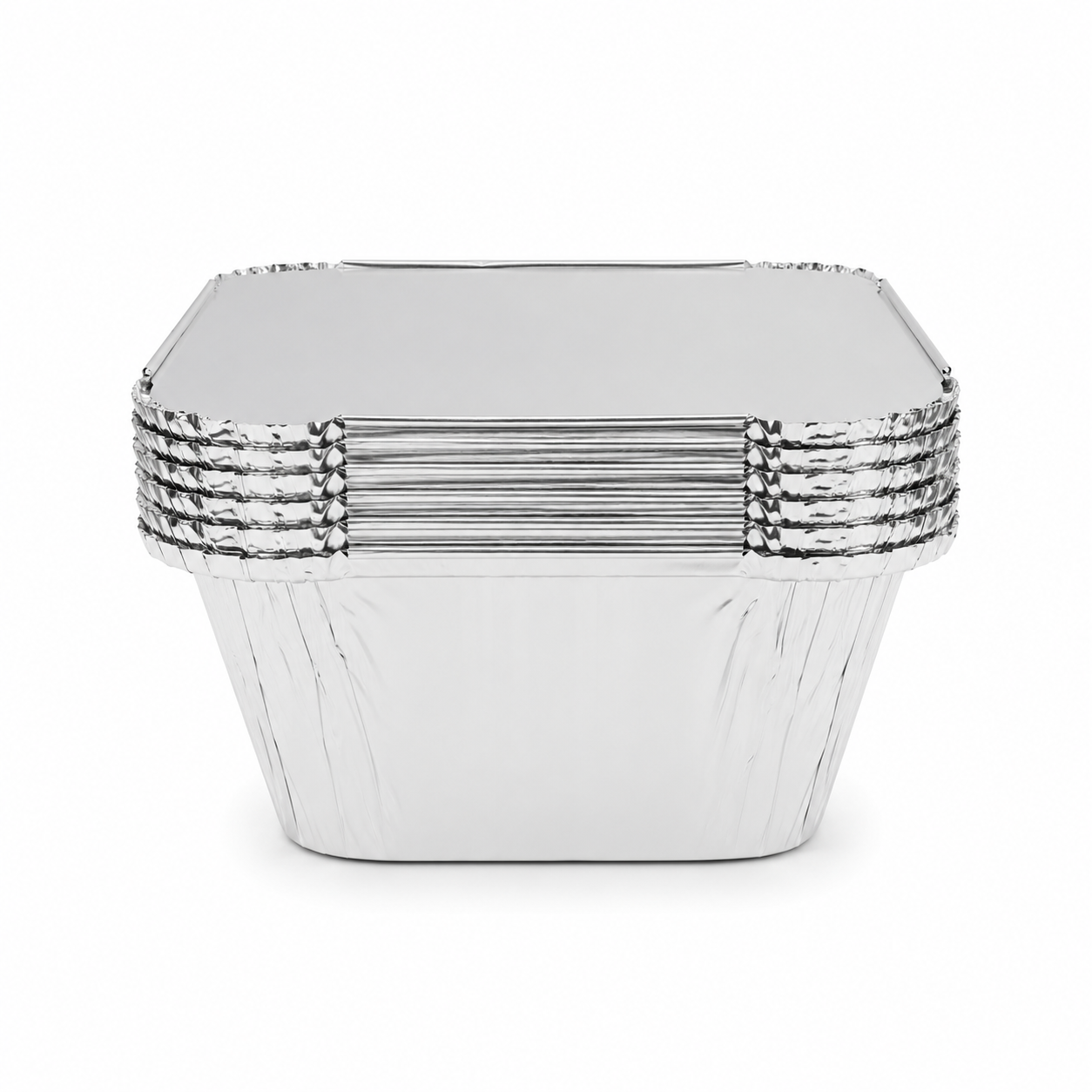set-tavi-unica-folosinta Set 5 tăvi din aluminiu de unică folosință, dreptunghiulare - imagine 1