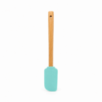Spatulă de bucătărie din silicon, cu mâner din lemn