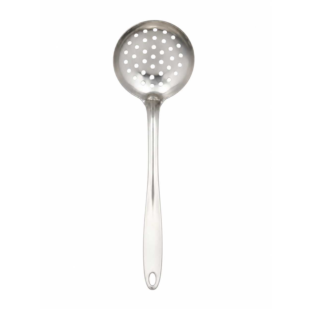 spumiera-adanca- inoix Spumieră adâncă din inox, cu orificiu de agățare - imagine 1