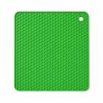 Suport termic din silicon pentru vase fierbinți, model fagure, verde