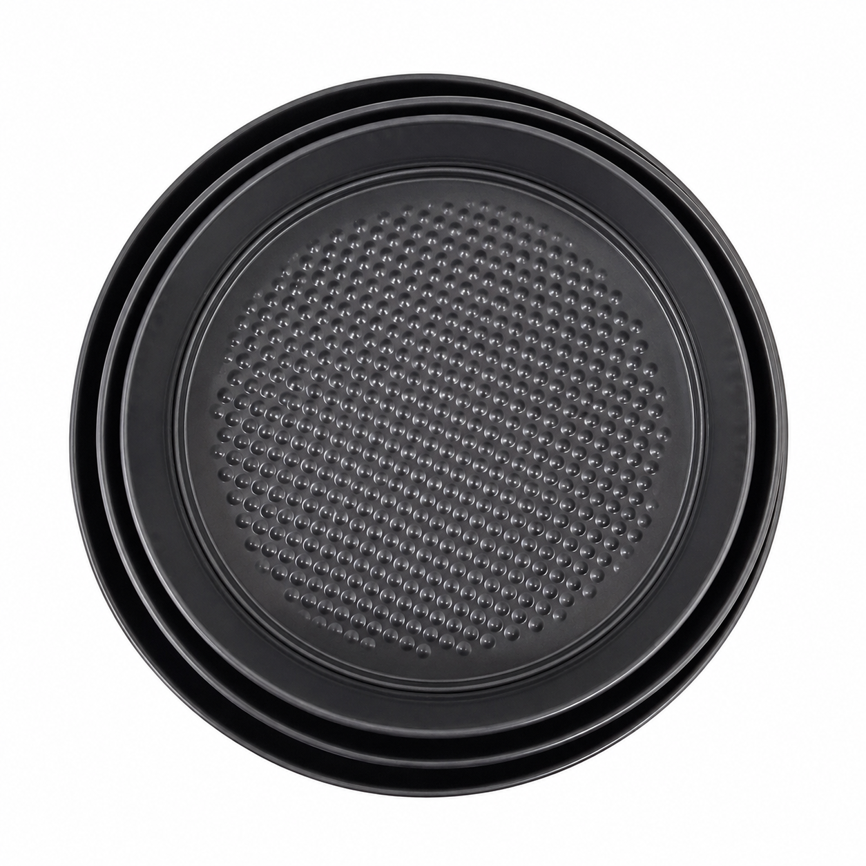 tavi-pentru-cuptor Set 3 forme de copt rotunde, fund detașabil, Wangfa - imagine 1
