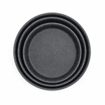 Set 3 tăvi rotunde pentru copt din aluminiu, înveliș granit BAROLY (28/32/36 cm) – Tăvi cu bază pentru inducție și cuptor