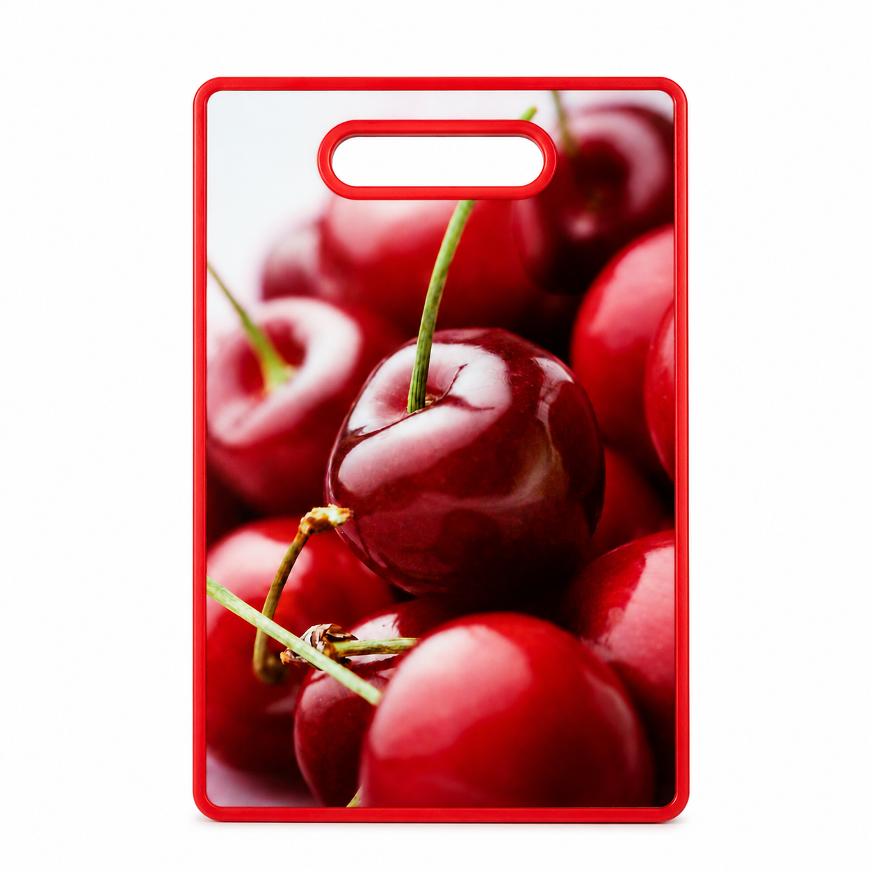 tocator-cirese Tocător de bucătărie dreptunghiular cu mâner decupat - imagine 1