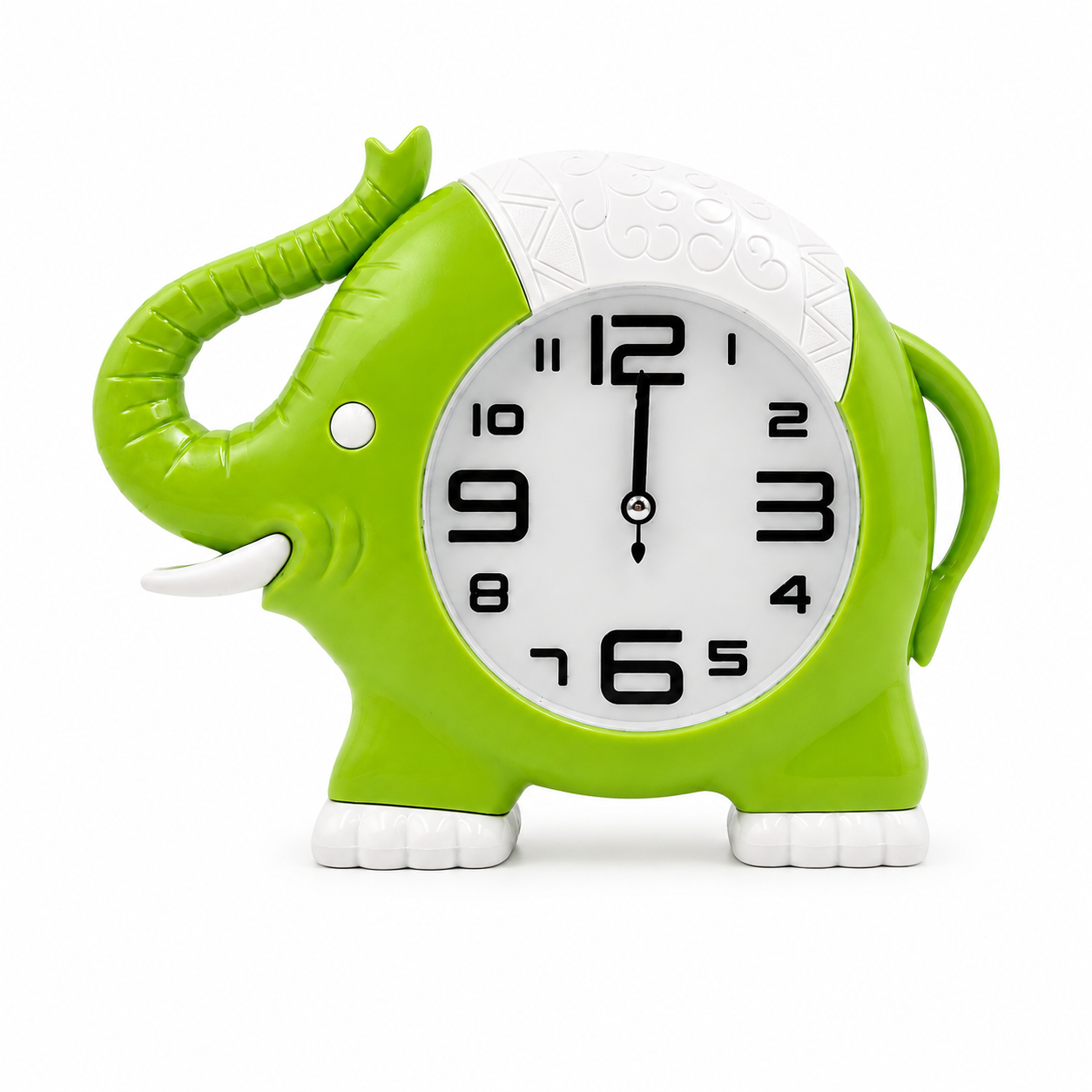 ceas-model-elefant-copii Ceas decorativ de birou și masă, în formă de elefant, pentru cameră copil - imagine 1