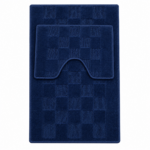 Set 2 covorașe pentru baie, 50×80 cm și 50×40 cm, model în carouri