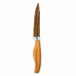 Cuțit de bucătărie cu lamă îngustă și mâner model lemn, 13cm