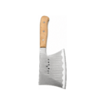 Satâr profesional pentru carne și legume, lamă din inox, mâner ergonomic din lemn, 15x13cm