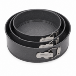 Set 3 forme de copt Springform, cu înveliș antiaderent Goldflon, pentru tort și prăjituri, aspect granit -  24/26/28 cm