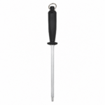 Masat pentru ascuțirea cuțitelor, tijă din oțel rotundă 20 cm, mâner ergonomic negru