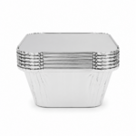 Set 5 tăvi din aluminiu de unică folosință, dreptunghiulare