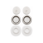 Set accesorii scurgere chiuvetă, sită inox și dopuri