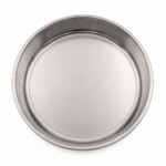Tavă rotundă din inox pentru copt, pentru tarte, quiche și prăjituri, 34 cm, margine 6 cm