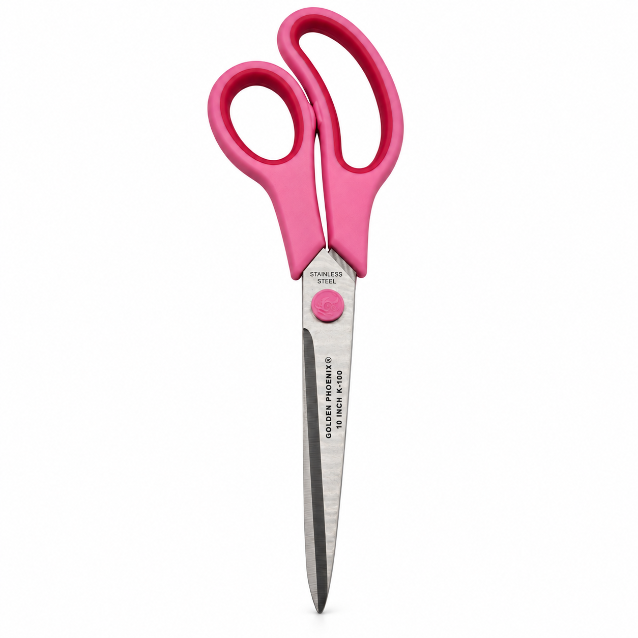 foarfeca-roz-stainless-steel Foarfecă de birou, 2.5 mm, cu lame din oțel inoxidabil - imagine 1