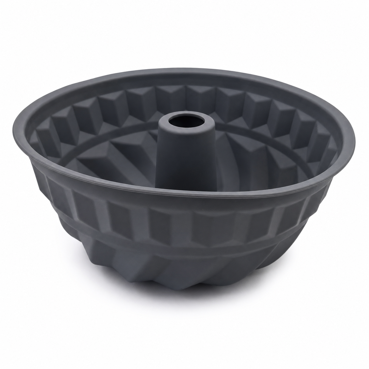 forma-guguluf Formă de copt din silicon pentru prăjituri tip Guguluf 23 cm - imagine 1
