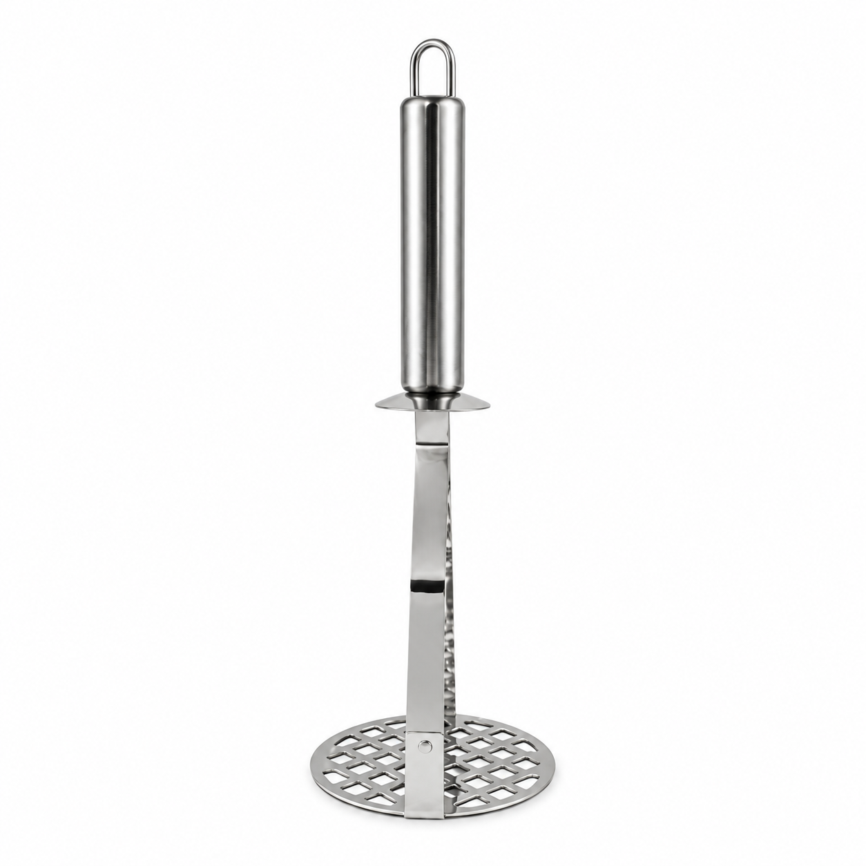 pasator-ergonomic Pasator pentru piure și legume din inox, cu mâner metalic - imagine 1