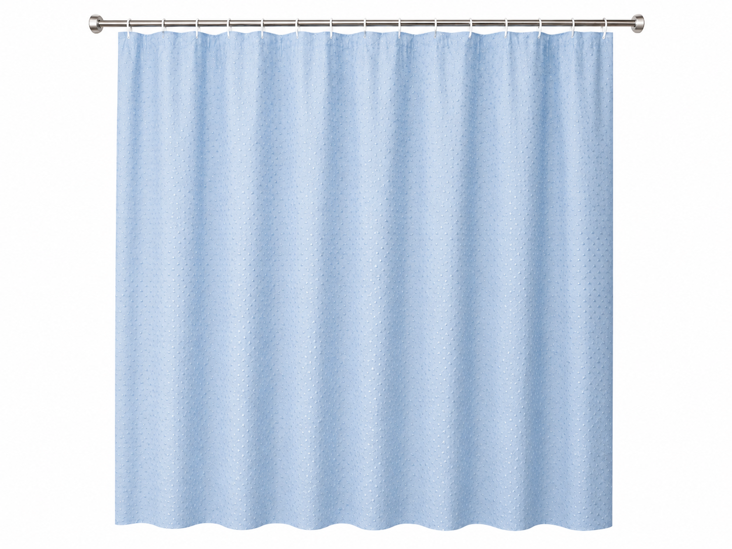 perdea-bleu-dus-180x180 Perdea de duș pentru baie, cu model texturat și inele de prindere - imagine 1